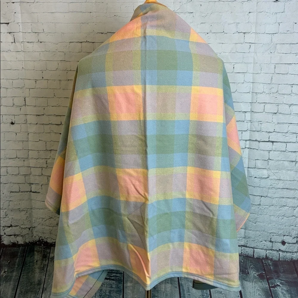 Pendleton NWT Crib Blanket 100% Washable Merino Wool 32” X 44” Pink Blue Yellow